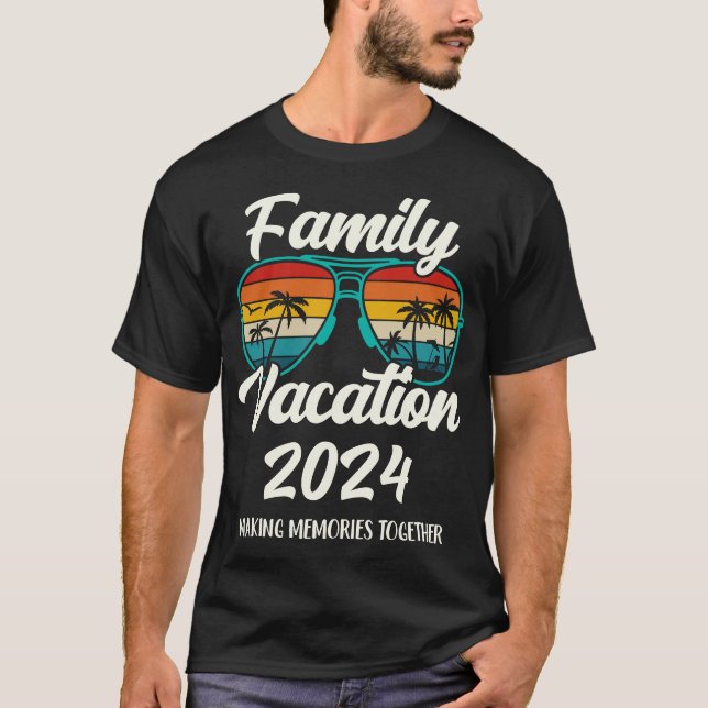 Camiseta Férias Familiares 2024 Férias de Verão em Cruzeiro (Frente)