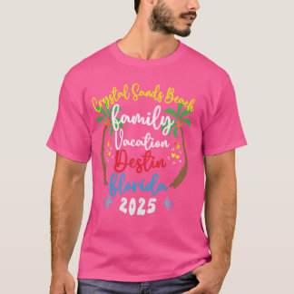 Camiseta Férias Familiares 2025 Florida Crystal Sands Beach
