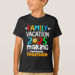 Camiseta Férias Familiares 2025 Memórias Engraçadas de Faze