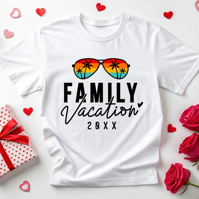 Camiseta Férias Familiares 2025 Praia Viagem Verão (Criador carregado)