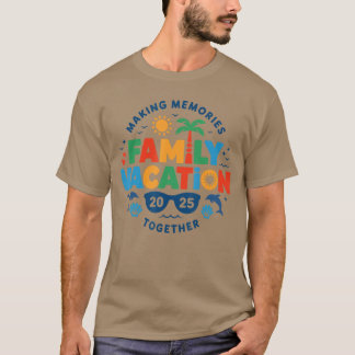 Camiseta Férias Familiares 2025 Vibes de Reunião Familiar C