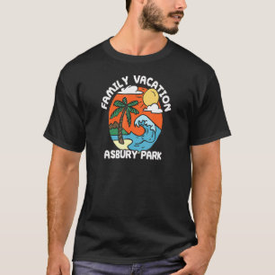 Camiseta Férias Familiares Asbury Park Beach New Jersey Bea