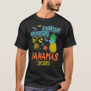 Camiseta Férias Familiares Bahamas 2023 Férias de Verão em