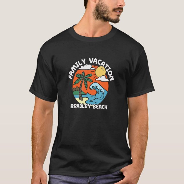 Camiseta Férias Familiares Bradley Beach New Jersey (Frente)