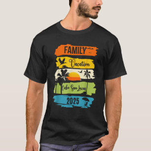 Camiseta Férias Familiares Cabo San Lucas México 2025 Verão