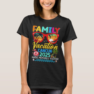 Camiseta Férias Familiares Cancún 2025 Summer Matching Grou