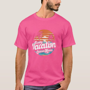 Camiseta Férias Familiares Cancún México 2024 — Trip Mat