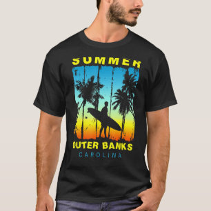 Camiseta Férias Familiares Carolina Outer Banks Sunset Beac