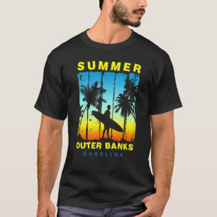 Camiseta Férias Familiares Carolina Outer Banks Sunset Beac