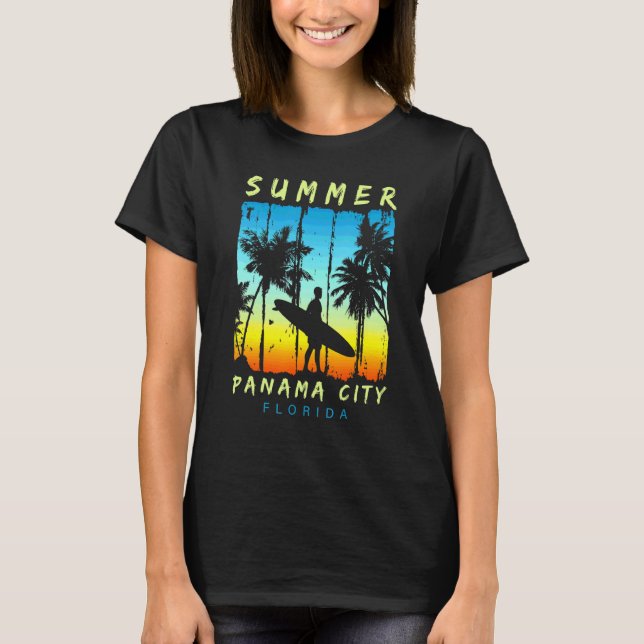 Camiseta Férias Familiares Cidade do Panamá - Beac Sunset (Frente)