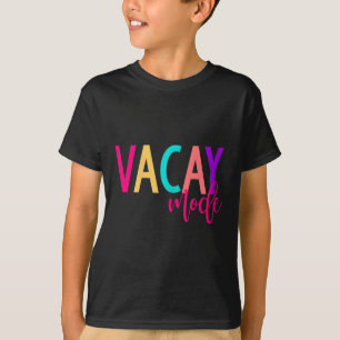 Camiseta Férias Familiares Correspondentes Modo de Férias S