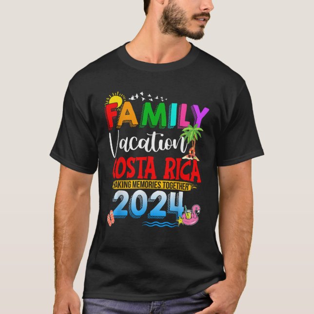 Camiseta Férias Familiares Costa Rica 2024 Memórias De Faze (Frente)