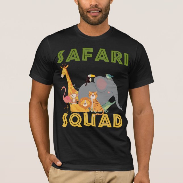 Camiseta Férias Familiares De Animais Da Praça Safari (Frente)