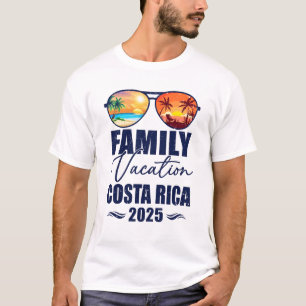 Camiseta Férias Familiares de Combinação Costa Rica 2025 Fa