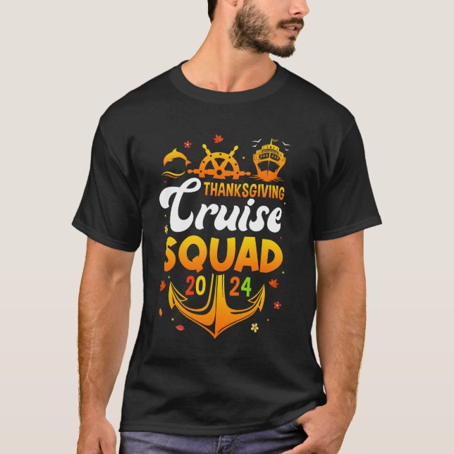 Camiseta Férias Familiares de Cruise de Ação de Graças (Frente)