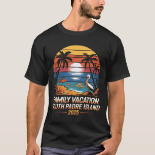 Camiseta Férias Familiares de Férias de Praia do Texas Padr