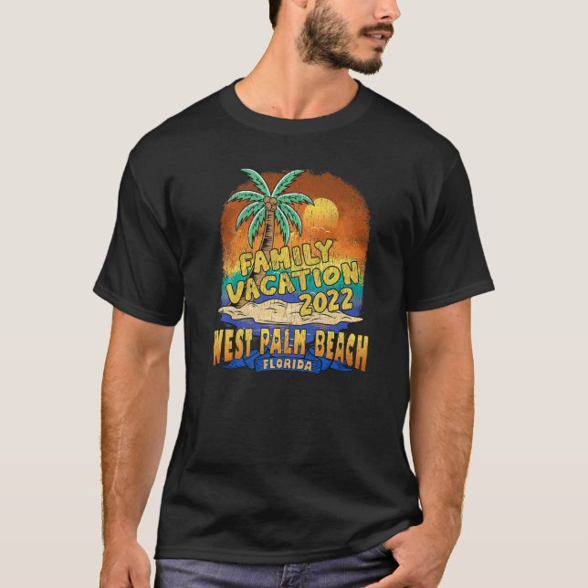 Camiseta Férias Familiares de West Palm Beach, Flórida, 202 (Frente)