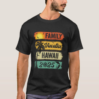 Camiseta Férias Familiares do Havaí 2025 Grupo Funny Matchi