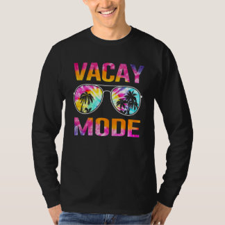 Camiseta Férias Familiares Do Modo Tie Dye Vacay Verão Sung