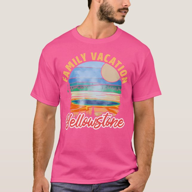 Camiseta Férias Familiares Em Yellowstone (Frente)