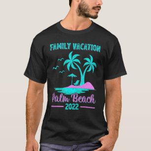 Camiseta Férias Familiares Estilo de Vintage 2022 Palm da F