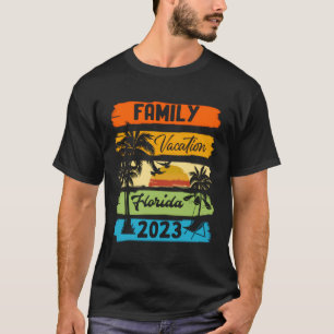 Camiseta Férias Familiares Flórida 2023 Férias de Verão de