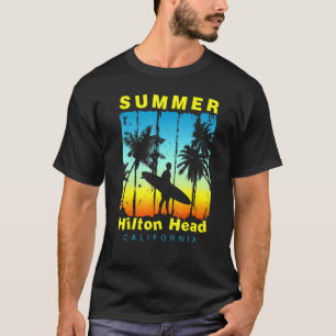 Camiseta Férias Familiares Florida Hilton Head Sunset Beach