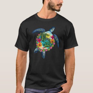 Camiseta Férias Familiares Hawaiian Sea Turtle Hawaii 2022