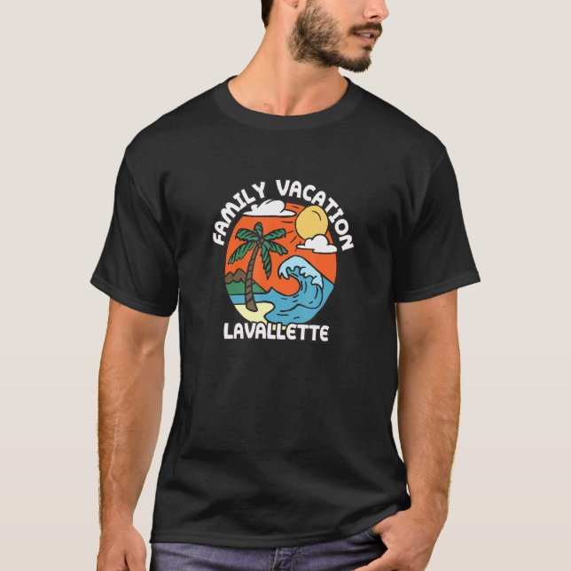 Camiseta Férias familiares Lavallette Beach New Jersey Beac (Frente)