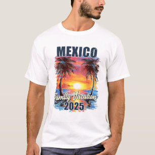Camiseta Férias Familiares México 2025 Summer Trip Matching
