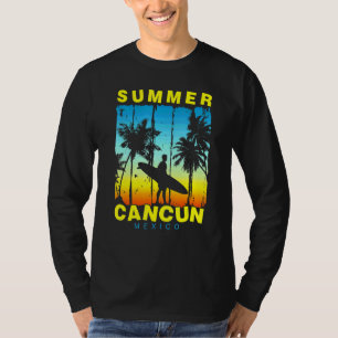 Camiseta Férias Familiares México Cancun Sunset Beach