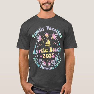 Camiseta Férias Familiares Myrtle Beach 2025 Matching Summe
