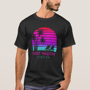 Camiseta Férias Familiares na Flórida Fort Walton Sunset Be