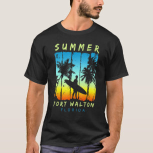 Camiseta Férias Familiares na Flórida Fort Walton Sunset Be