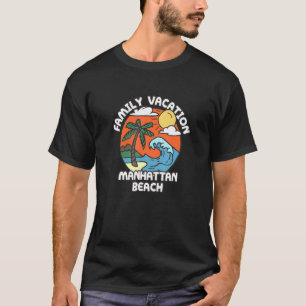 Camiseta Férias Familiares na praia de Manhattan, Nova Ior