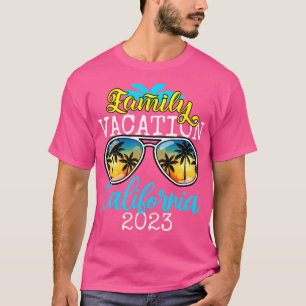 Camiseta Férias Familiares no Modo Quadrado Férias na Calif