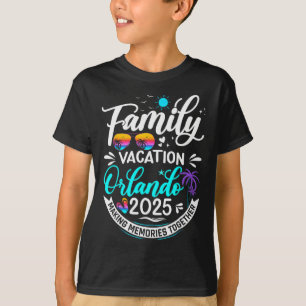 Camiseta Férias Familiares Orlando 2025 Férias de Verão de