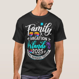 Camiseta Férias Familiares Orlando 2025 Férias de Verão de
