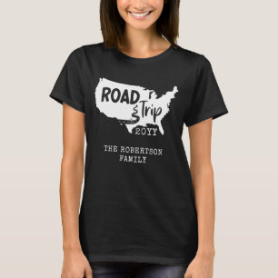 Camiseta Férias Familiares Personalizadas   Family Road Tr