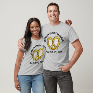 Camiseta Férias Familiares Personalizadas Pretzel Nova Iorq