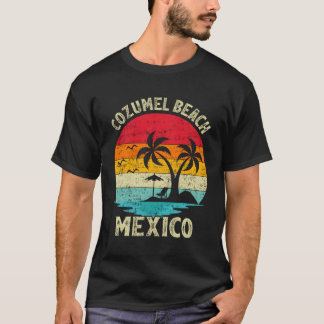Camiseta Férias Familiares Praia de Cozumel no México