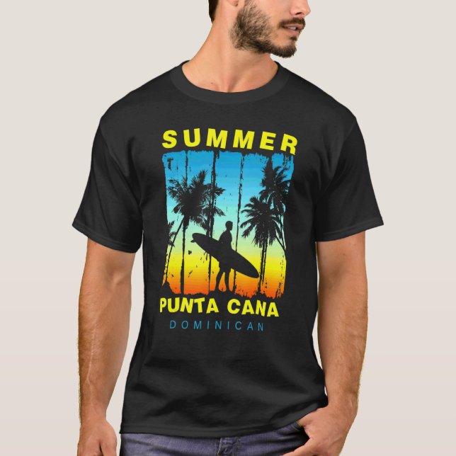 Camiseta Férias Familiares Praia Dominicana Punta Cana Suns (Frente)