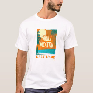 Camiseta Férias Familiares Praia East Lyme Connecticut Beac