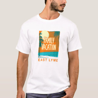 Camiseta Férias Familiares Praia East Lyme Connecticut Beac