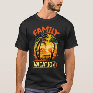 Camiseta Férias Familiares Primavera Summer Beach Tropical 