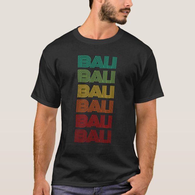 Camiseta Férias Familiares Retro Bali Primos Viagem Raparig (Frente)