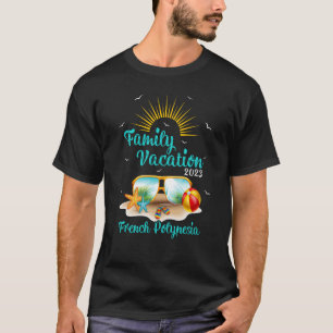 Camiseta Férias Familiares Retrosunset 2023 Polinésia Franc