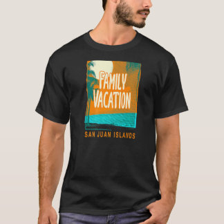 Camiseta Férias Familiares San Juan Islands Beach Washingto