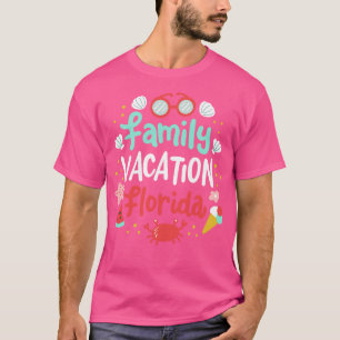 Camiseta Férias Familiares Viagem de Verão na Flórida
