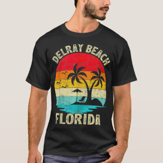Camiseta Férias Familiares Vintage Retro Florida Delray Bea